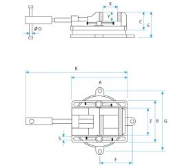 Mordaza giratoria para taladro DRILLO