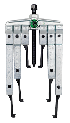 Extractor de rodamientos universal múltiple de 2 patas para espacios angostos (120x100/200/250/350 mm)
