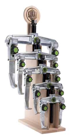 Juego 5 extractores regulación rápida en caballete expositor retro