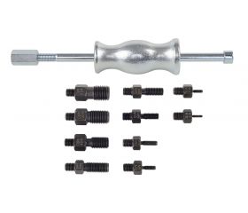 Extractor con martillo deslizante para piezas con agujeros roscados