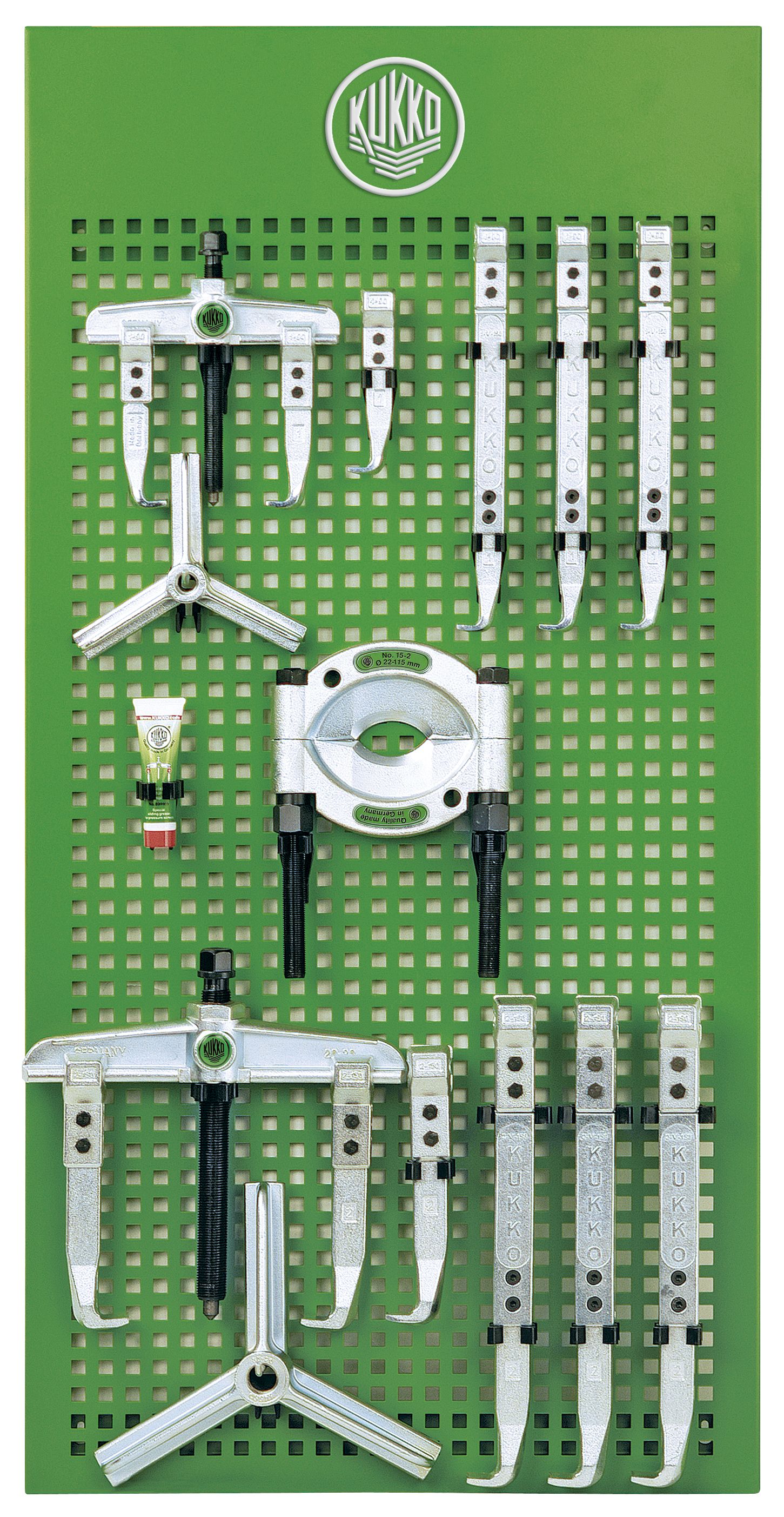 Surtido básico para industria de extractores de rodamientos universales en panel mural