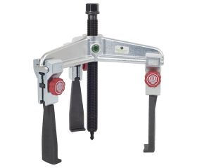 Extractor de rodamientos universal de 3 patas espacios angostos con regulación rápida (200x150 mm)