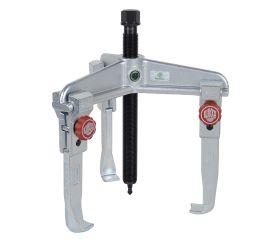 Extractor de rodamientos universal de 3 patas con regulación rápida (160x150 mm)