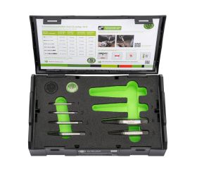 Extractor de espárragos con rosca fina