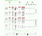 Juego de extractores de 2 y 3 patas con ajuste rápido y los 3 tipos de garras