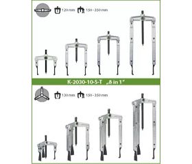 Juego extractores dos y tres patas con ganchos extrafinos