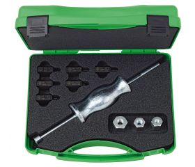 Juego extracción de piezas roscadas con martillo deslizante (M3-M10)