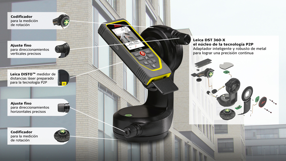 Adaptador DST 360-X para medidor láser Disto X6