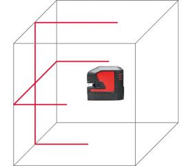 Nivel láser de líneas Lino L2 con pilas y/o batería recargable