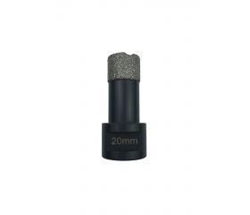 Diamond core drill bits for dry drilling with M14 thread