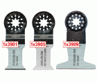Juego de 3 hojas de sierra oscilantes para madera y metal 3900-SET 3