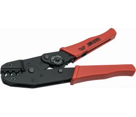 Alicate prensa terminales acción carraca