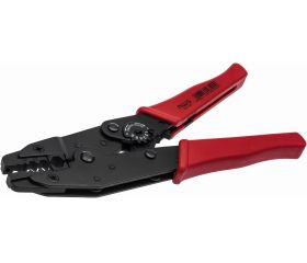 Alicate prensa terminales acción carraca