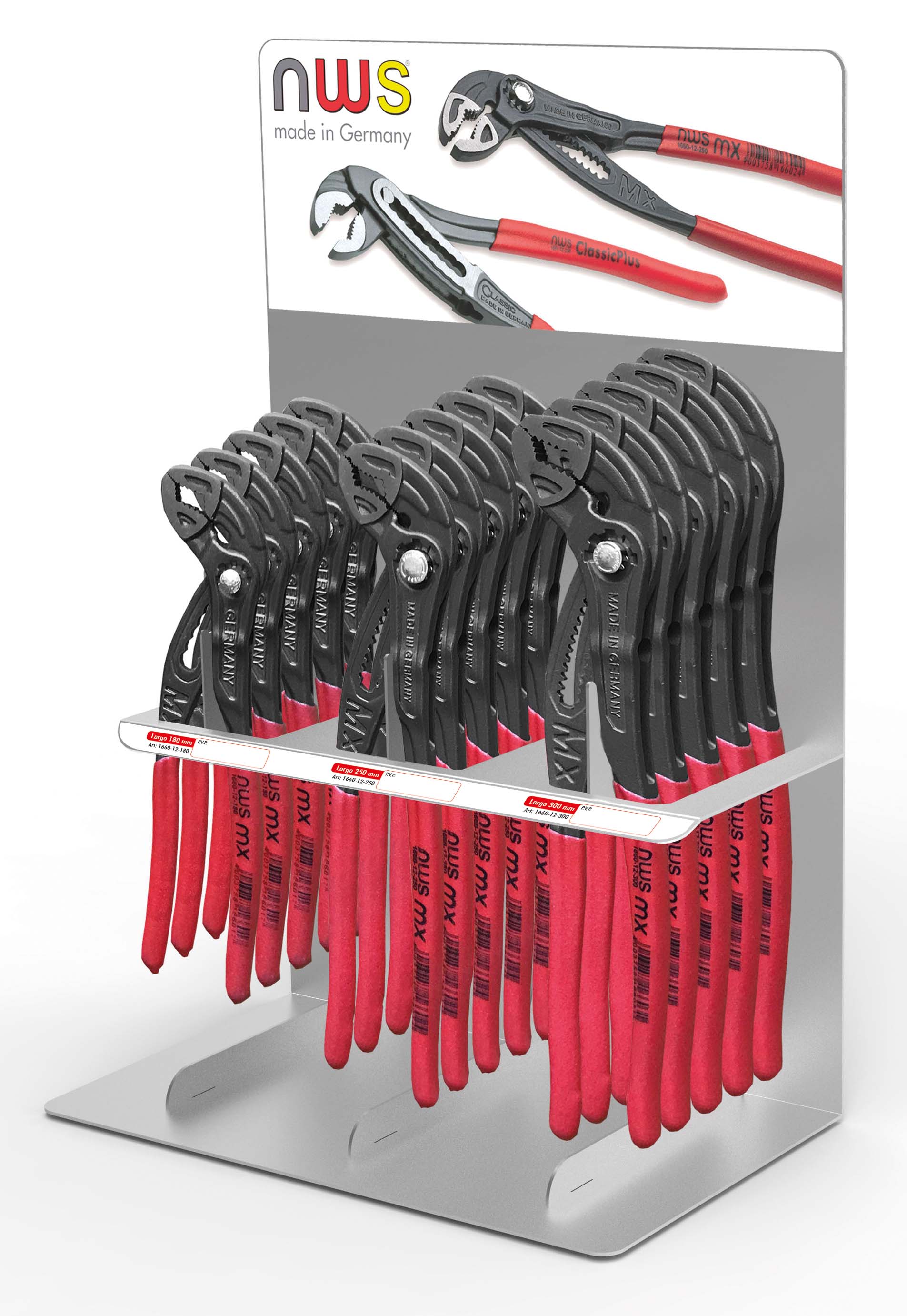 Expositor de sobremesa de tenazas Maxi MX 1660 (3x6 piezas)