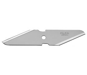 Pack de 2 cuchillas doble filo 98x18x1 mm plateadas