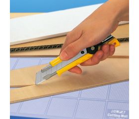 Cúter L-1 con bloqueo manual y mango ergonómico