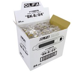 Cutter de seguridad con cuchilla trapezoidal de 18 mm en bolsa de plástico