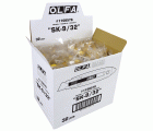 Cutter de seguridad con púa de metal duro y cuchilla trapezoidal de 17,5 mm en bolsa de plástico