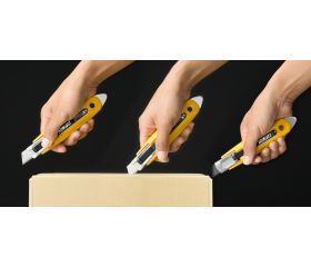 Cúter de seguridad con cortador de precinto con retracción de cuchilla semi automática SK-9