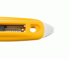 Cúter de seguridad con cortador de precinto con retracción de cuchilla semi automática SK-9