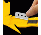 Cuchilla rectangular de 17,8x40 mm utilizable en 4 posiciones