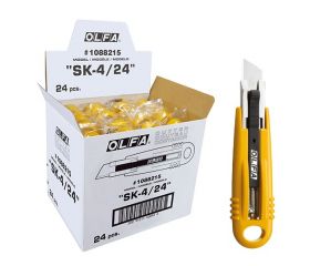 Cutter de seguridad con cuchilla trapezoidal de 17,5 mm en bolsa de plástico