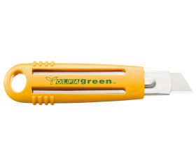 Cúter de seguridad de plástico reciclado SK-4/green
