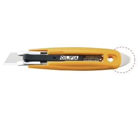 Cúter de seguridad con cortador de precinto con retracción de cuchilla semi automática SK-9