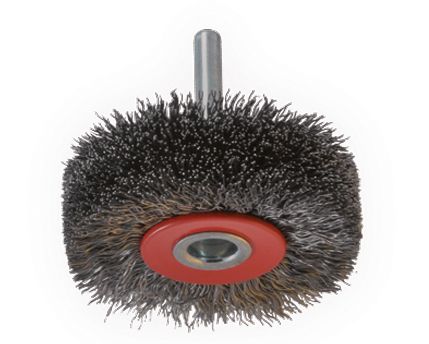 Cepillos circulares alambre ondulado - Vástago 6mm (Amoladora recta altas revoluciones)