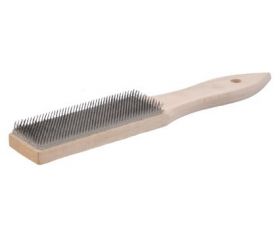 Cepillo de carda limpieza de limas de acero (100x25 mm)