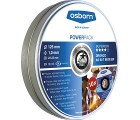 Lata de 10 Discos de corte metal para INOX de 125x1,0 mm