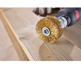 Cepillos circulares alambre ondulado - Vástago 8mm (Extra espesor)