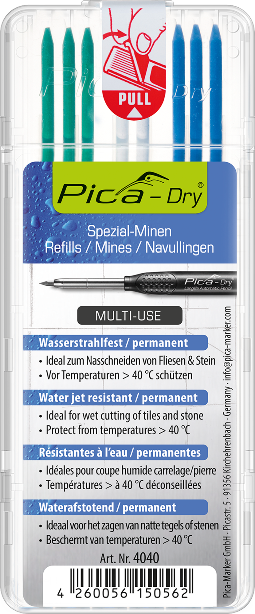Minas especiales para marcador Pica Dry
