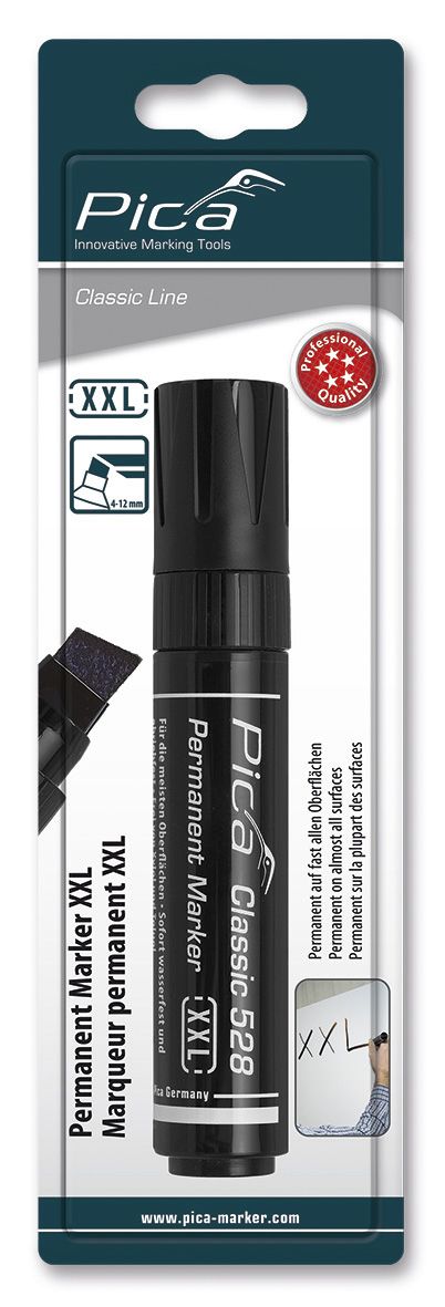 Marcador permanente XXL con punta tipo cincel Classic 528