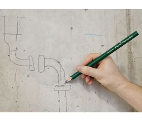 Caja con 10 lápices de albañil perfil ovalado Classic 541