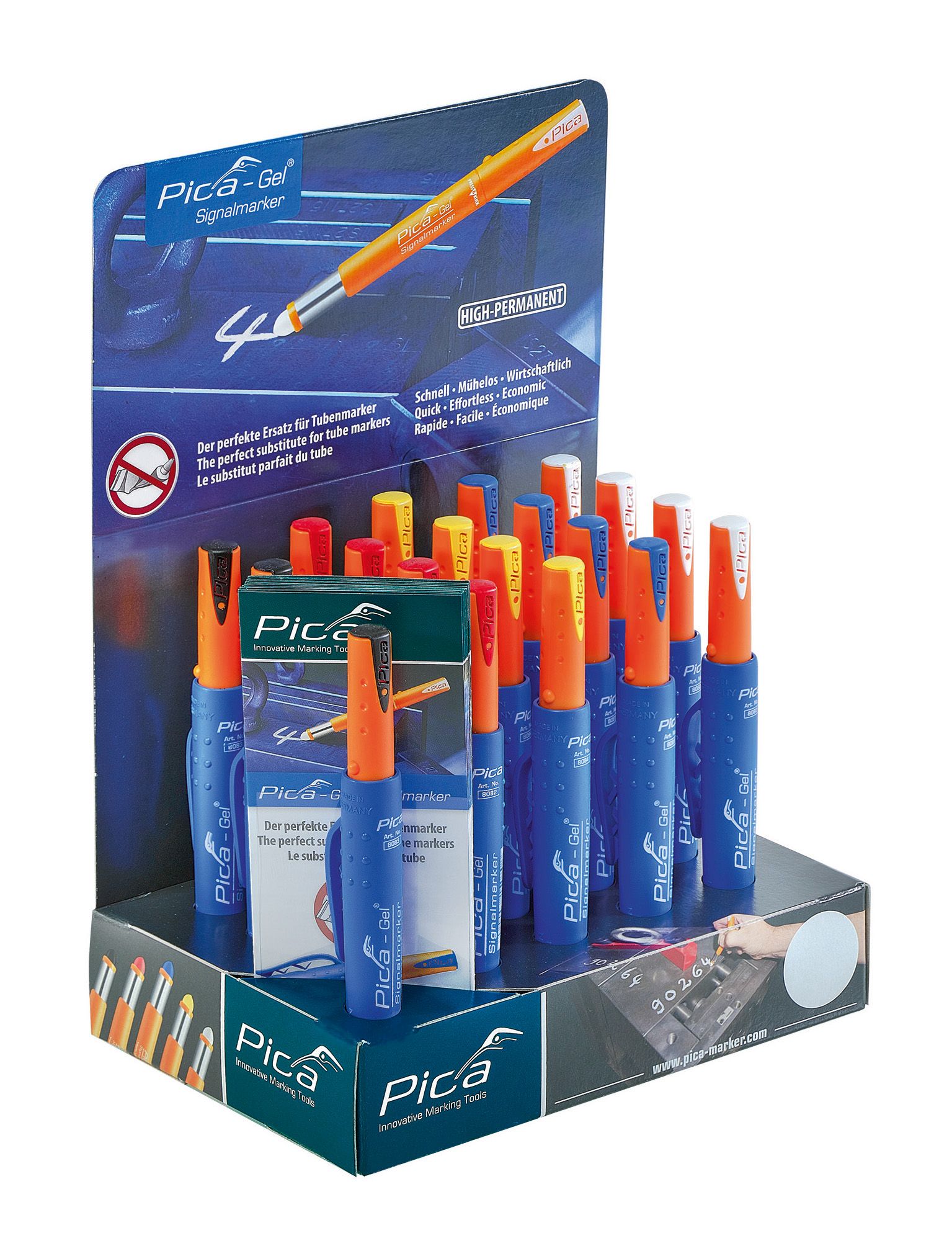 Expositor Pica Gel colores mixtos