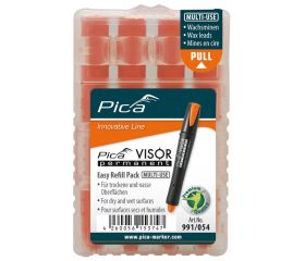 Estuche de 4 minas VISOR Permanente Naranja Fluorescente