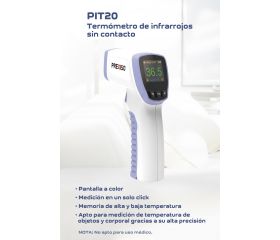 Termómetro infrarrojos para medir la temperatura sin contacto PIT20