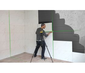 Nivel láser de línea horizontal, vertical y techo verde PLC90DG