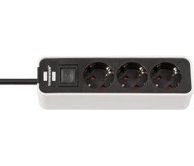 Base de tomas múltiples Ecolor blanca/ negra con diseño compacto