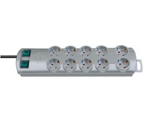 Base múltiple Primera-Line color plata (10 tomas)