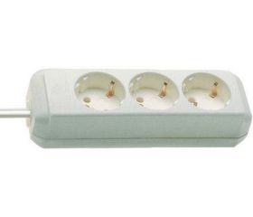 Base múltiple Eco-Line blanca (3 tomas y 3 m)