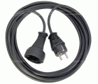 Alargador eléctrico IP20 H05VV-F3G1,5 de 3 m (Negro)