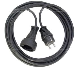 Alargador eléctrico IP20 H05VV-F3G1,5 de 10 m (Negro)