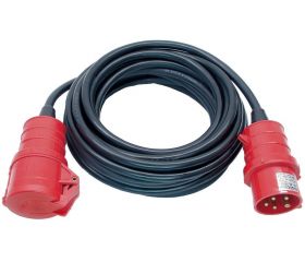 Alargador eléctrico IP44 H07RN-F5G2,5 de 10 m x 2.5 mm con enchufe CEE 400V/16A de 5 polos