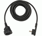 Alargador eléctrico IP20 H05VV-F 3G1,5 con clavija plana para uso en interiores
