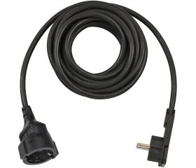 Alargador eléctrico IP20 H05VV-F 3G1,5 con clavija plana para uso en interiores