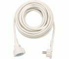 Alargador eléctrico IP20 H05VV-F 3G1,5 con clavija plana para uso en interiores