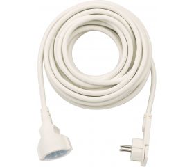 Alargador eléctrico IP20 H05VV-F 3G1,5 con clavija plana para uso en interiores