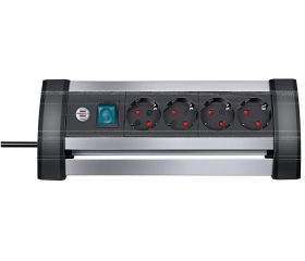 Base múltiple Alu-Office-Line para sobremesa (4 tomas)